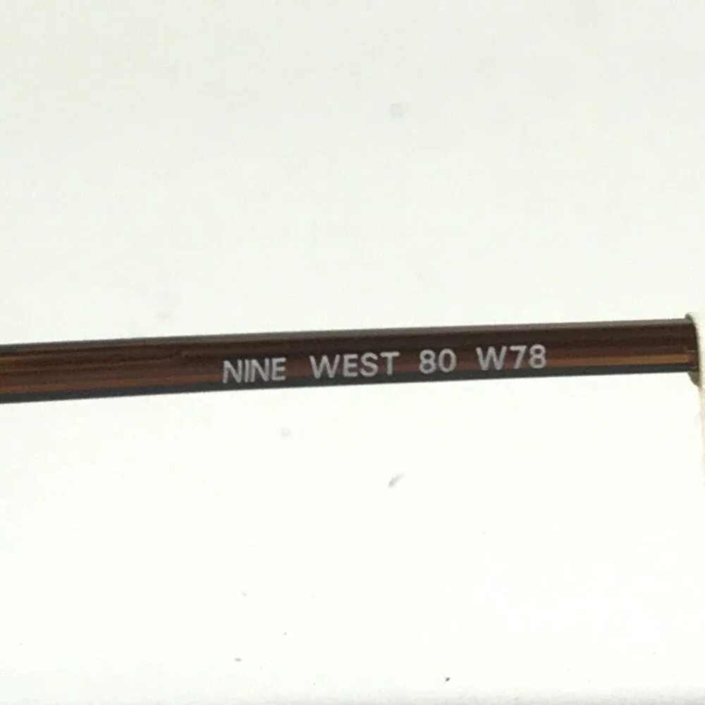 Nine West Petite Eyeglasses Frames 80 W78 Black Brown Round Full Rim 51-16-135
